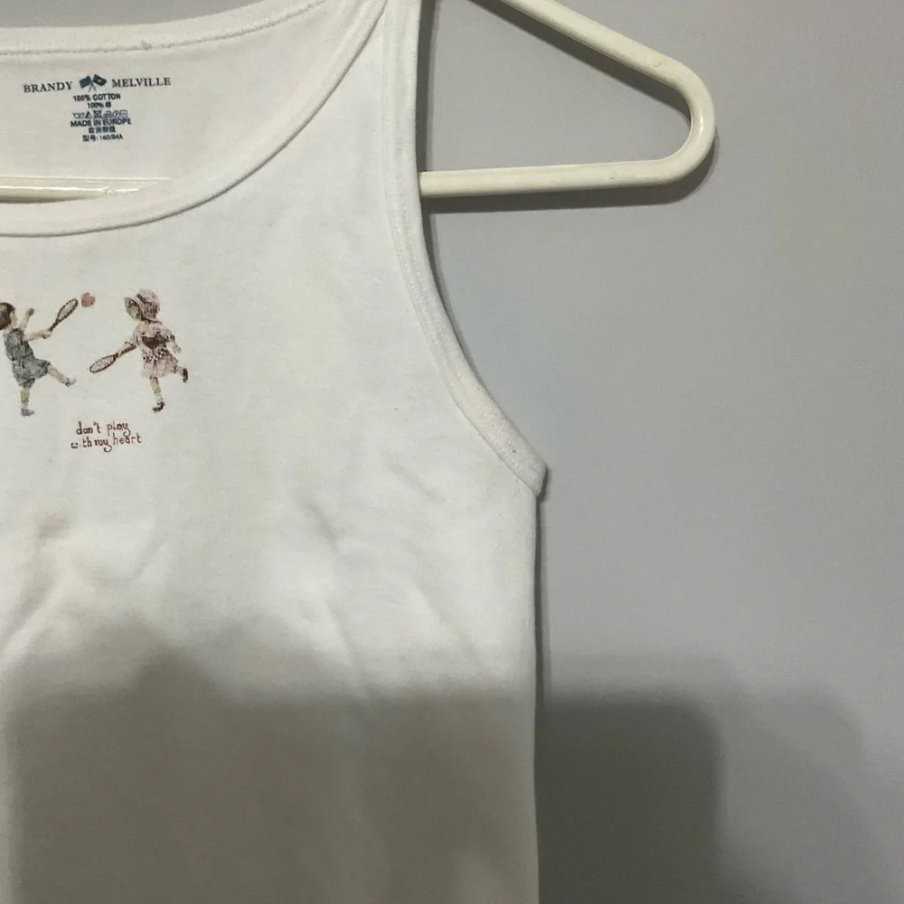 Brandy Melville Don’t Play With My Heart Tank - Picture 5 of 6